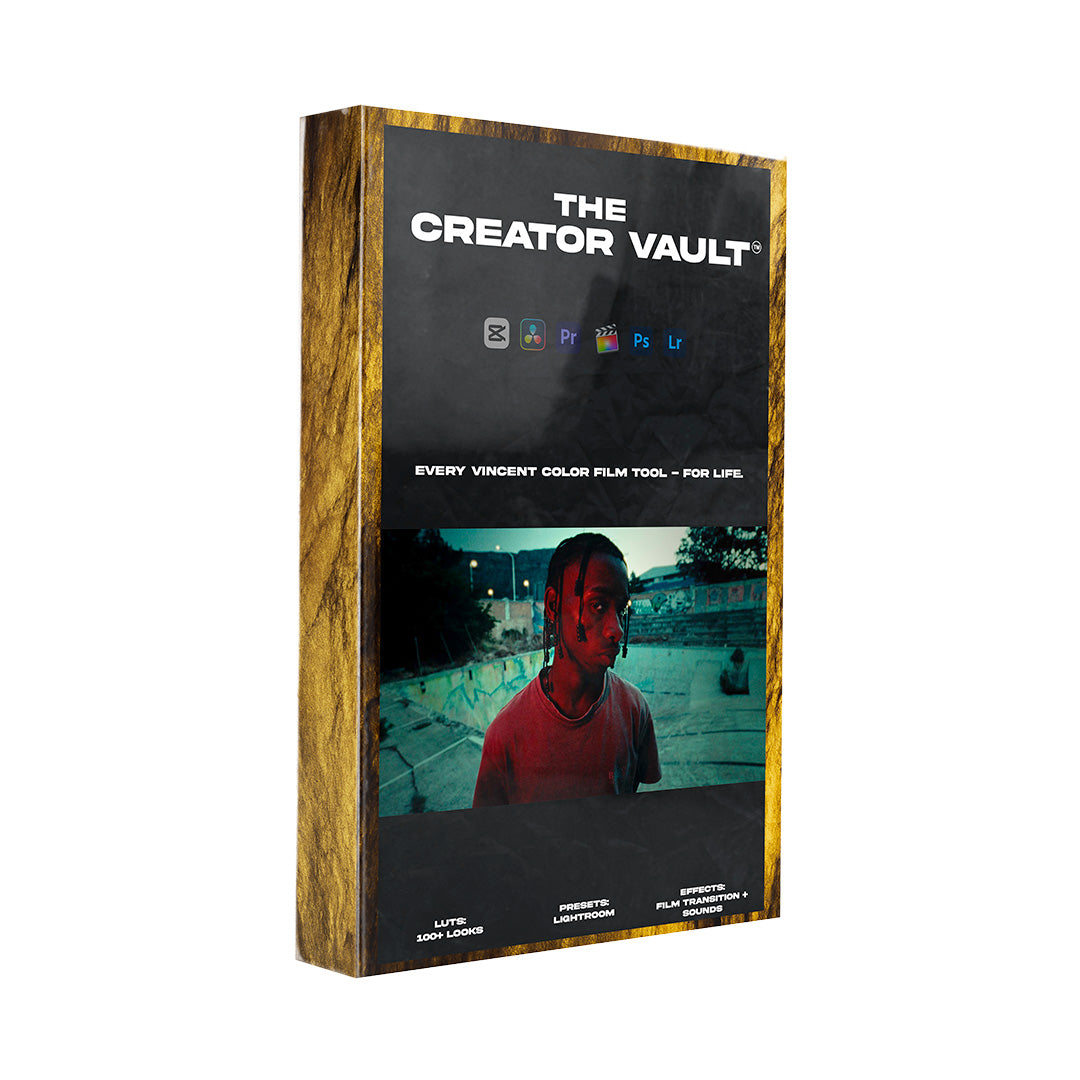 THE CREATOR VAULT™ All Vincent Color Film tools — for life.